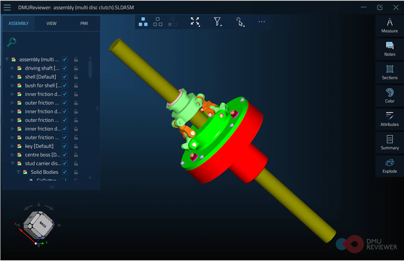 DMU Reviewer - a corporate tool for 3D CAD design review and analysis. Part 1 illustration