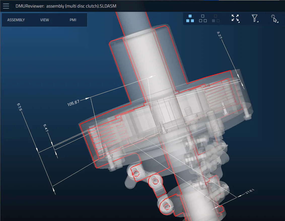 DMU Reviewer - a corporate tool for 3D CAD design review and analysis. Part 1 illustration