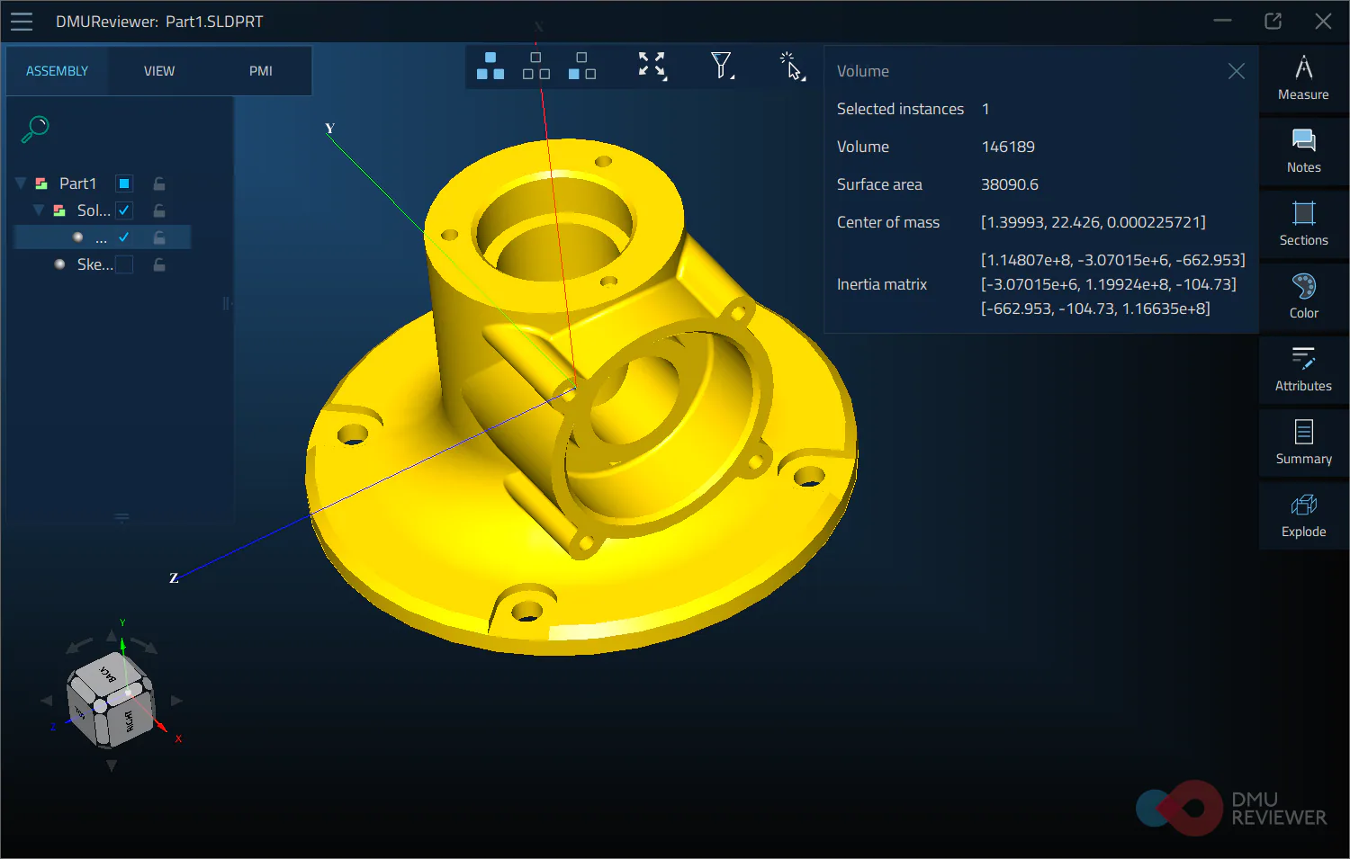 DMU Reviewer - a corporate tool for 3D CAD design review and analysis. Part 2 illustration