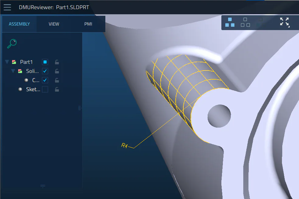 DMU Reviewer - a corporate tool for 3D CAD design review and analysis. Part 2 illustration