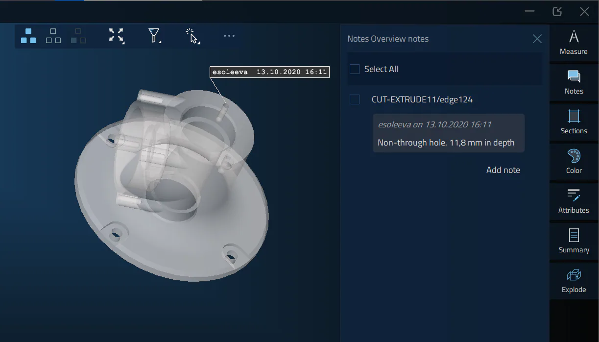DMU Reviewer - a corporate tool for 3D CAD design review and analysis. Part 2 illustration