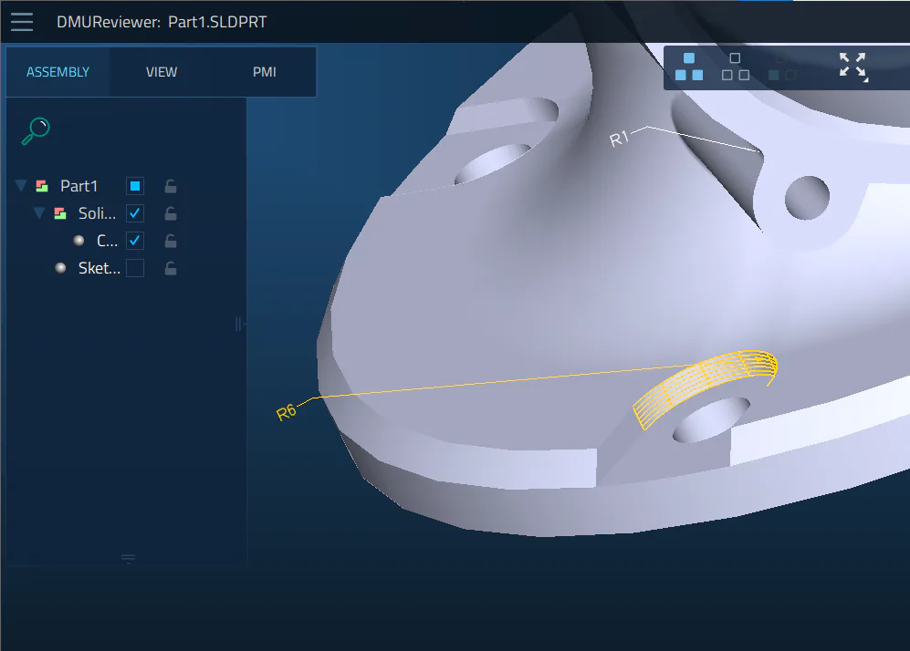 DMU Reviewer - a corporate tool for 3D CAD design review and analysis. Part 2 illustration
