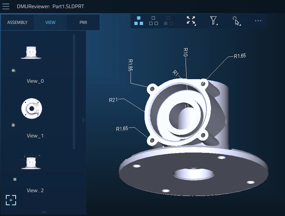 DMU Reviewer - a corporate tool for 3D CAD design review and analysis. Part 2 illustration